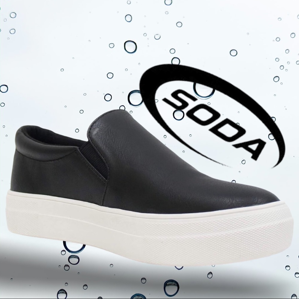 1 left! Soda Hike Gray Cobra Platform Slip On Comfort Sneaker 10 - Picture 7 of 8
